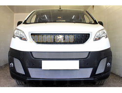 Защита радиатора Peugeot Expert 2018- (2 части) chrome боковые