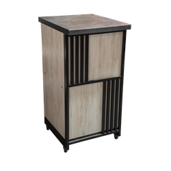 (ЮНИ0300) Прилавок рабочий  "UNIVERSAL" с полкой, выкатной