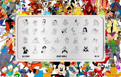Пластина для стемпинга Go! Stamp 114 Disney World
