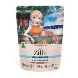 Zilli (Зилли) Влажный корм (пауч) для стерилизованных кошек с лососем в соусе 85 г