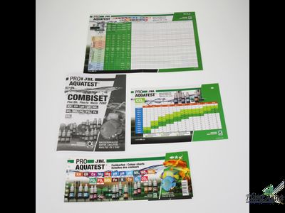 Набор из 5 тестов JBL Test Combi Set Plus Fe для измерения наиболее важных показателей воды в растительном аквариуме