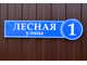 Табличка с названием улицы и номером дома в круге  600 х 165 мм, пвх 5 мм, пленка