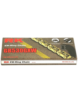 Цепь RK GB530GXW-1920 для мотоциклов до 1400 (бухта) (золотая, с сальниками XW-RING)