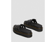 БОСОНОЖКИ DR. MARTENS BLAIRE FLOWER BUCKLE LEATHER SLIDE черные