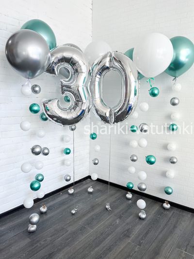 Шары цепочки с пузырями (7 шт) , &quot;Красивая дата&quot;