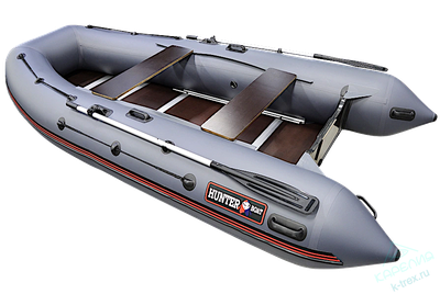 Лодка ПВХ Hunterboat Хантер Классика 390New2022 Серая