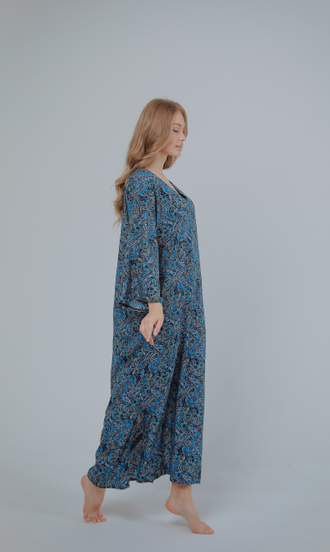 Платье МОНАКО (голубой цвет) 46 размер