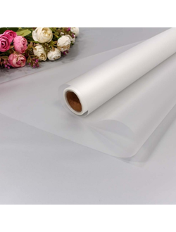 Пленка матовая в рулоне 50мкм (белая), 58см*10м