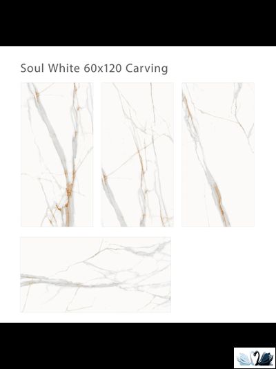 Керамогранит Staro Carving Soul White 60х120 см матовый