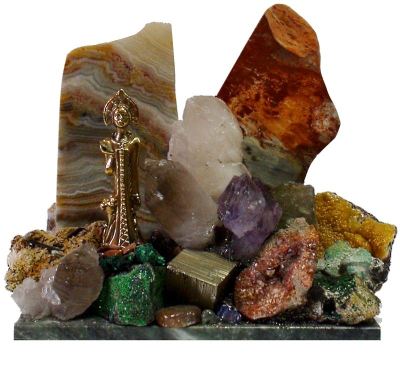 Самоцветная горка "Хозяйка медной горы", разные размеры