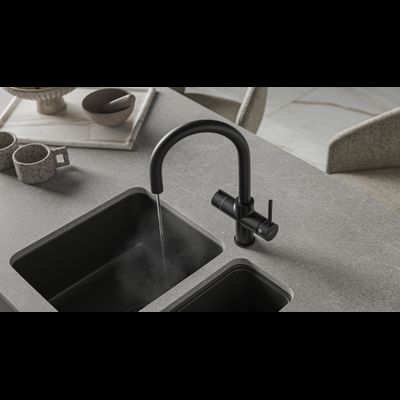 Система мгновенного кипячения воды с газацией и охлаждением 5в1 AQUAHOT MONTBLANC BM (матовый черный)