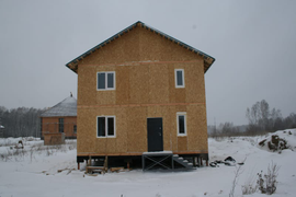 Двухэтажный дом из SIP-панелей [130м²]. (Саратовская область)
