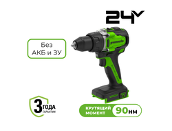 Дрель-шуруповерт Greenworks GD24DD90