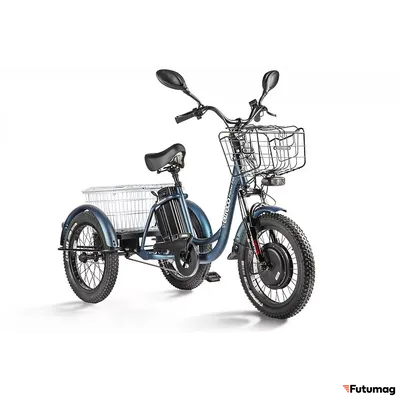 Трицикл Eltreco Porter Fat 500 UP! Темно-синий