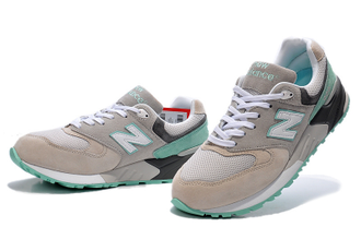 New balance 999 серые с бирюзовым женские (36-40) Арт. 005МF