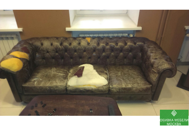 Замена обивки дивана