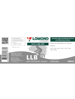 Чернила для широкоформатной печати Lomond LE131-LLBk-002