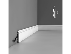 Напольный плинтус из дюрополимера Orac Decor коллекция Axxent SX165