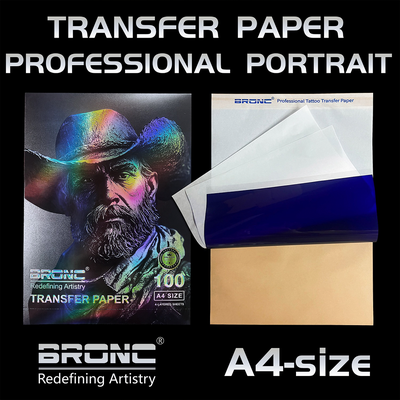 Трансферная бумага для ручного и машинного перевода Bronc Portrait Thermal Stencil Paper 2 in 1