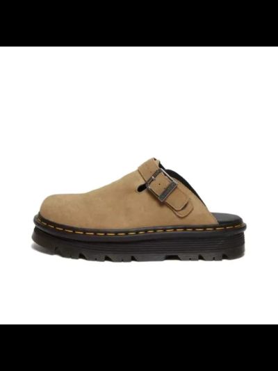 DR.MARTENS ZEBZAG SUEDE SLINGBACK PLATFORM MULE SAVANNAH TAN