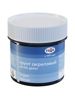 Грунт акриловый Гамма "Студия", черный, 110мл