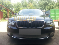 Защита радиатора Skoda Superb 2009-2013 chrome PREMIUM