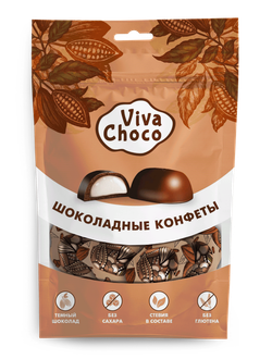Viva Choko, Конфеты Без сахара в тёмном шоколаде 65г