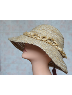 соломенная шляпа с соломенным ободком