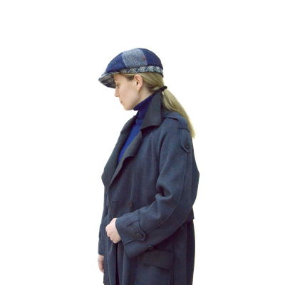 Кепка восьмиклинка Alfonso D ' Este 42050 синяя