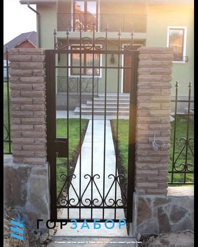 Красивая калитка кованая KK1504