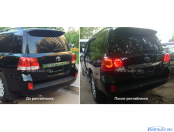 Комплект рестайлинга Toyota Land Cruiser 200 из 2007 в 2012 (Минимальный)