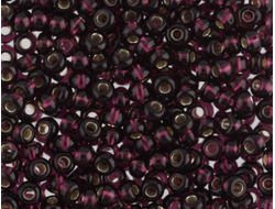 БИСЕР PRECIOSA 10/0 - 50Г - 27080 ПРОЗРАЧНЫЙ С СЕРЕБРЯНОЙ ЛИНИЕЙ ВНУТРИ ФИОЛЕТОВЫЙ (ОГОНЁК)