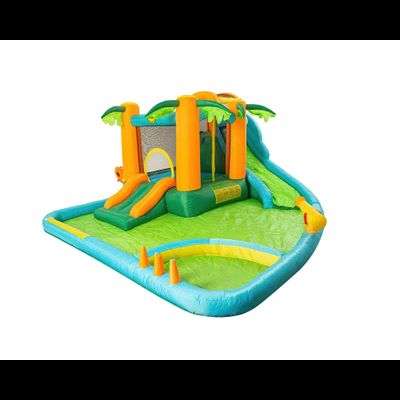 Надувной батут с горкой «Тропикана»