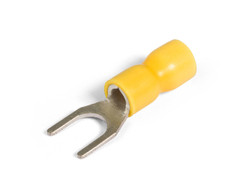 Наконечник кабельный вилочный изолированный НВИ 6.0-6 серия EasyFix с ПВХ манжетой