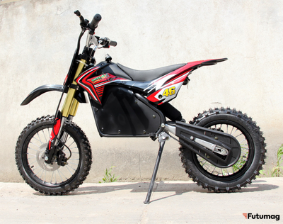 Электромотоцикл GreenCamel Питбайк DB500, 48V 1500W R14/R12 красный