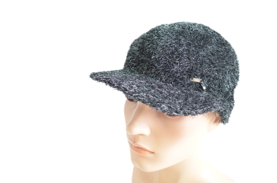 итальянская черная бейсболка для женщин