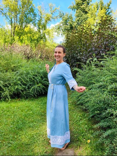 Платье крапивное "Пробуждение"