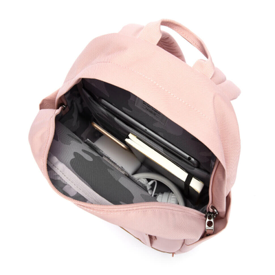 Основное отделение рюкзака Pacsafe Go 15L Sunset Pink