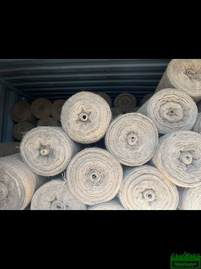 Ткань упаковочная - мешковина 110см длина 50 м, 34х34 нитей, Джут Бангладеш