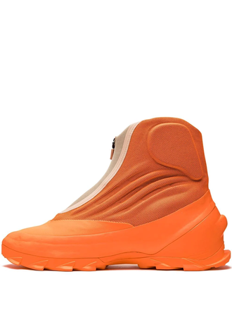 Yeezy кроссовки Adidas 1050 Hi-Res оранжевые