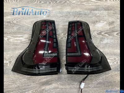 Стопы Toyota Land Cruiser Prado 150 2009-2024 с анимацией черные