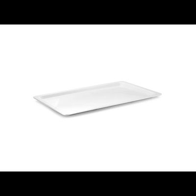 Блюдо для выкладки 41*26 см. поликарбонат, белый