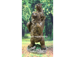 Медведь с мишкой за спиной  48*26см   2,4кг   полистоун Россия 2274/016713*