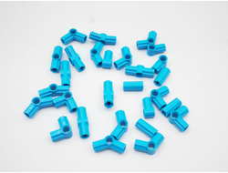 !АНАЛОГ! Special Elements for Structures Set /  Angle connectors Dark Azure, DARK AZURE (SPEC12)