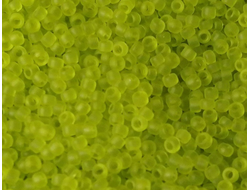 бисер Toho 15 4F Transparent-Frosted Lime Green / матовый прозрачный зелёный лайм