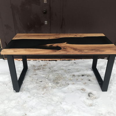 стол-река, стол с рекой из эпоксидной смолы, стол журнальный, стол лофт, стол из массива, столик