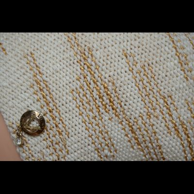 Берет весна осень белый с золотом Vizio Италия S A 9 купить