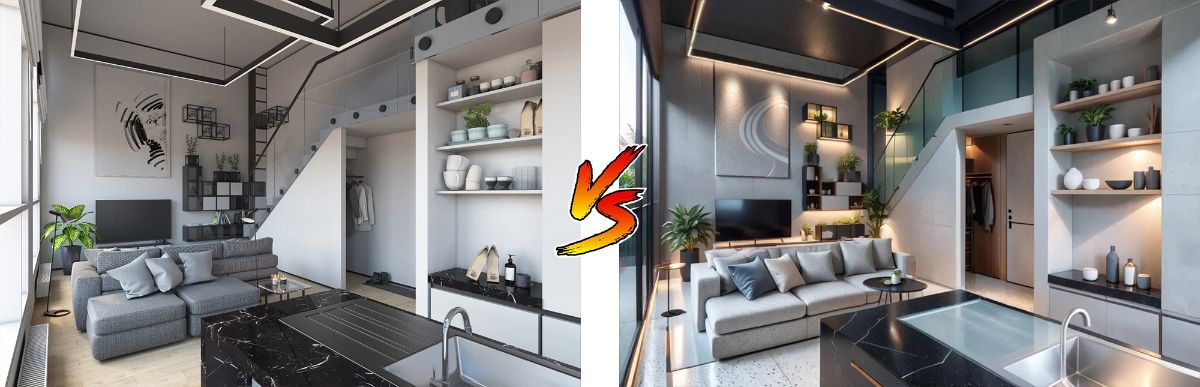 моя визуализация VS нейросетевая