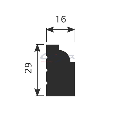 Молдинг MX004 - 29*16*2000мм