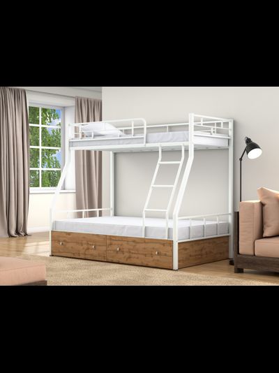 Двухъярусная кровать Раута белая